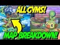 ALL GYMS IN POKEMON SWORD AND SHIELD! MAP BREAKDOWN AND DISCUSSION!