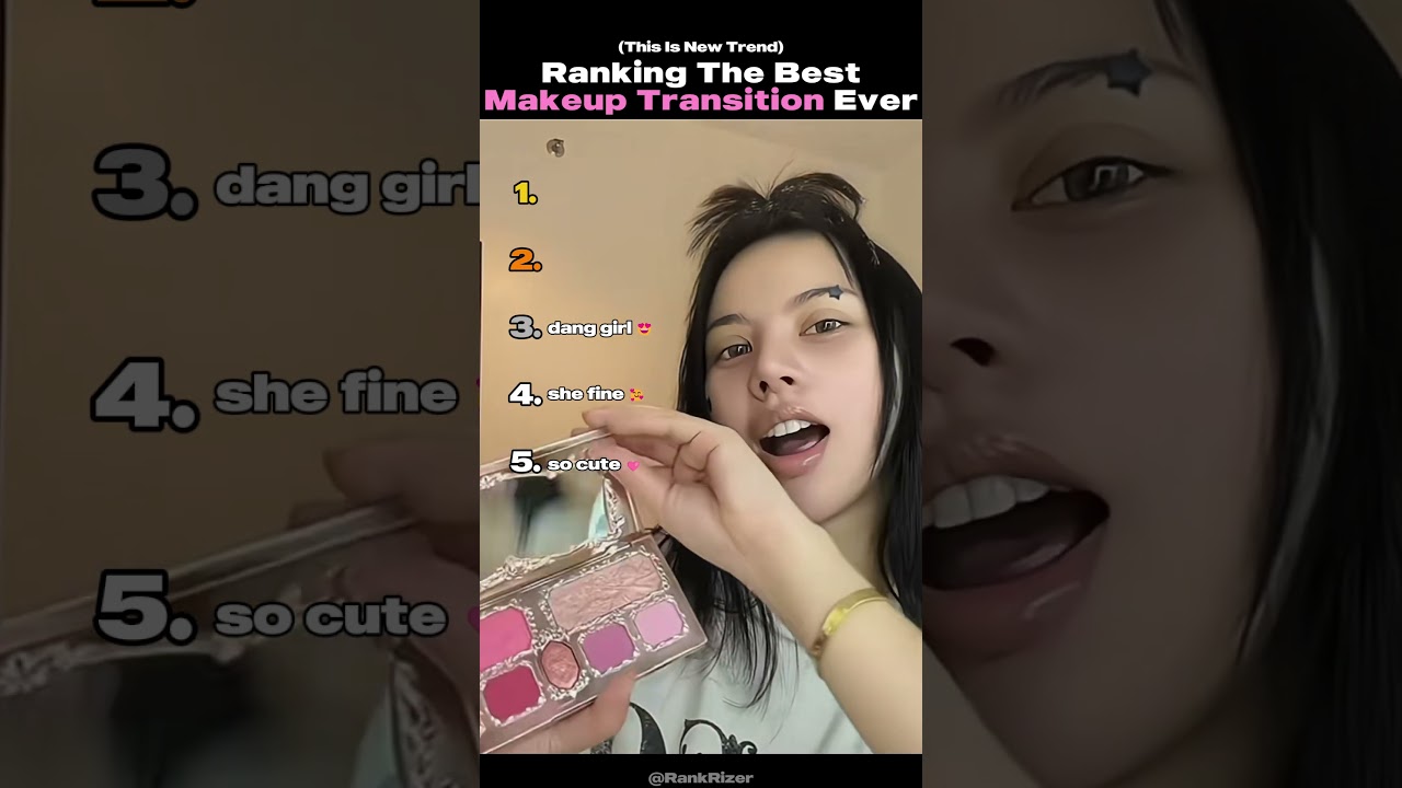 Рейтинг лучших переходов в макияже (часть 4) #макияж #милый #женщины #шорты