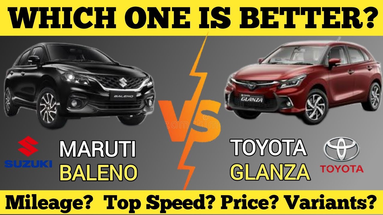 Toyota Glanza vs Suzuki Baleno 2024 Comparison Which one is Better? Differences Explained