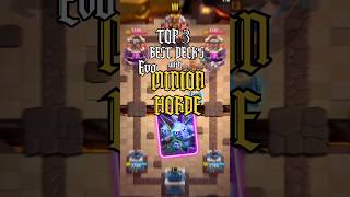 TOP 3 BEST DECK'S WITH NEW EVOLUTION MINION HORDE #clashroyale