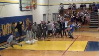 TUHS Wildcat Wackies perform Harlem Shake at Halftime
