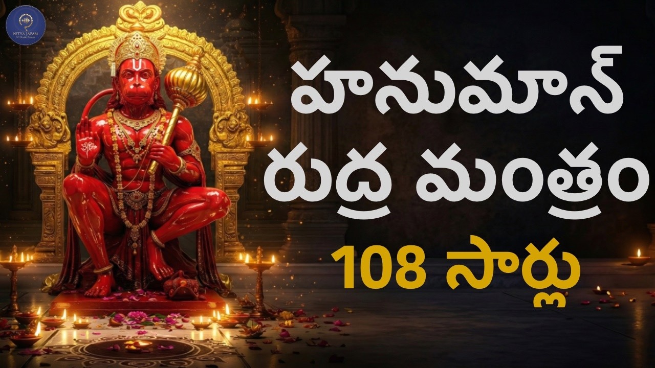 కుటుంబ రక్షణ కోసం శక్తివంతమైన హనుమంతుని రుద్రావతార మంత్రం (108 సార్లు) | Powerful Hanumanthuni Chant
