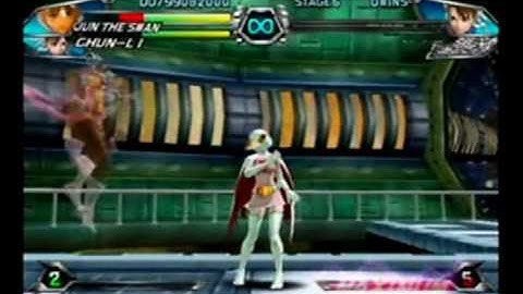 Tatsunoko Vs Capcom Wii: Chun Li & Jun The Swan Arcade Part 2