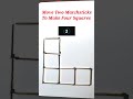 Move Two Matchsticks To Make Four Squares.