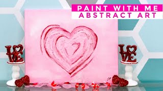 HOW TO PAINT ABSTRACT ART | HEART TUTORIAL