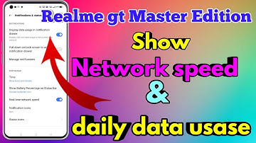 How To Show Daily Data Usage In Realme gt Master Edition | Realme gt Master Edition Show Daily Data
