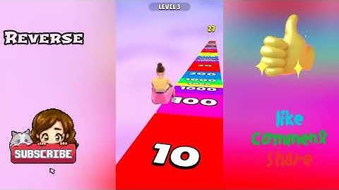 Forward vs Reverse Gaming in Twerk Jumper 3D | All Levels Gameplay