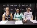 Sandy Brondello, Sabrina Ionescu, and Breanna Stewart Press Conference | Liberty vs. Lynx