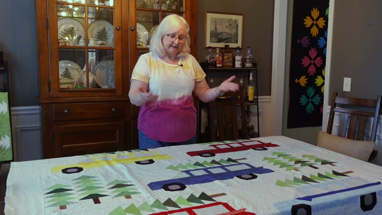 Christmas Tree Quilt - Quick Pin Basting