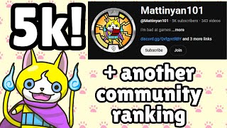 5 thousand subscribers! (+ another community ranking)