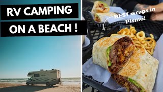 We Camped in an RV on the BEACH and it did NOT Go As Planned 😰 | The BEST WRAPS in Pismo Beach, CA