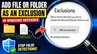 Add Exclusions to Windows Defender