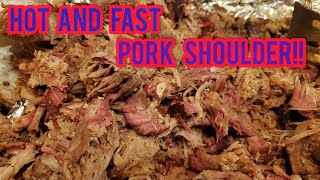 Pork Shoulder | HOT and FAST | Cass Cooking | CharGriller Grand Champ Offset