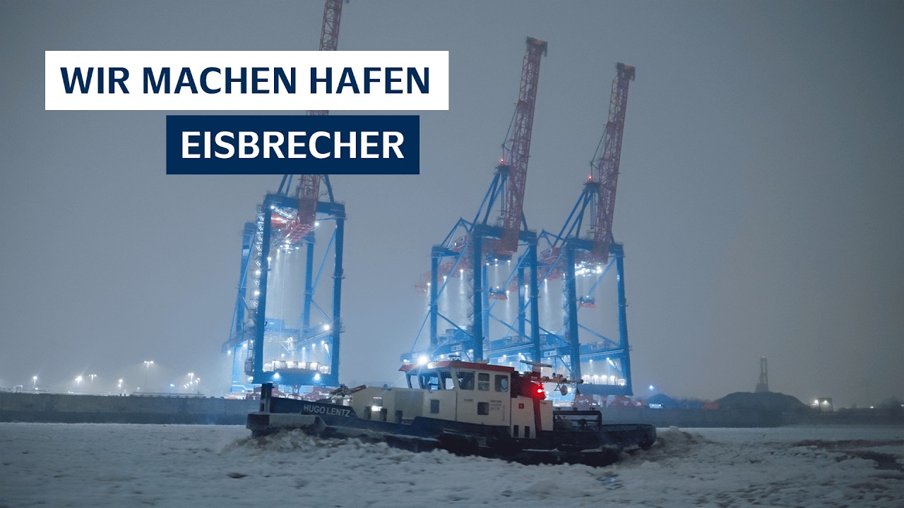 Eiszeit im Hamburger Hafen: Mit dem Eisbrecher durch die Elbe