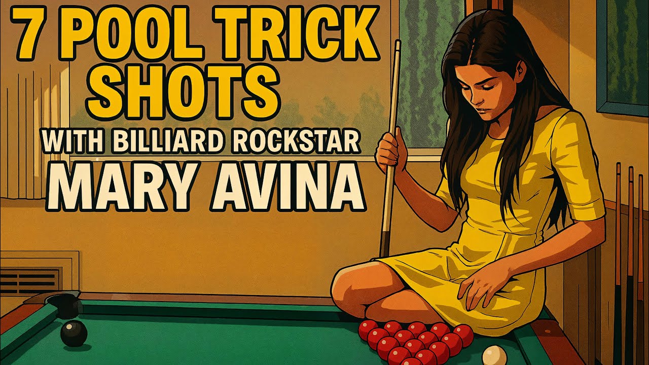 7 Pool Trick Shots with Pro Billiard Player Mary Avina [8K]