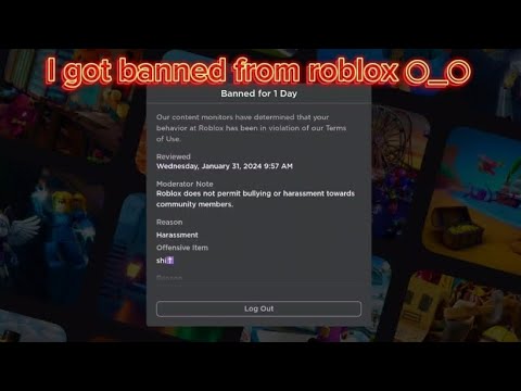 I got banned from roblox :( - YouTube