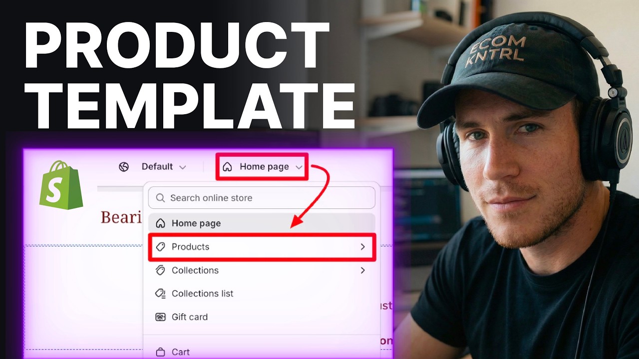 How to create a product template in Shopify (2026) | Quick Setup - YouTube