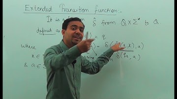Tutorial 16 : Extended Transition Function in TOC in Hindi | GATE | NET | PSU
