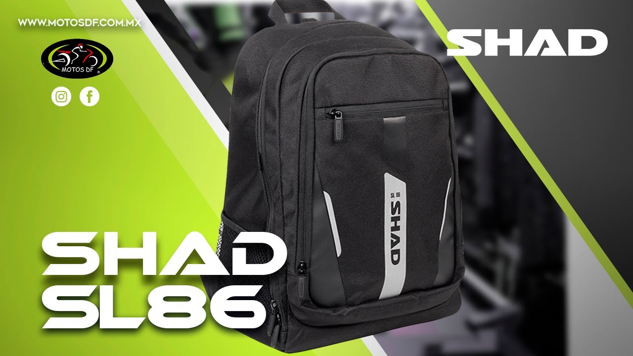Mochila Moto Mochila SHAD SL86 Negro 26L X0SL86 Respaldo Baul Moto