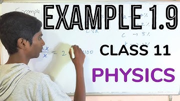 TN 11 PHYSICS NATURE OF PHYSICAL WORLDS & MEASUREMENTS EXAMPLE 1.9(NEET/JEE)