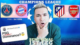 UEFA CHAMPIONS LEAGUE *SEMI FINAL* PREDICTIONS &amp; TIPs | PSG vs BAYERN &amp; ATLETICO vs ARSENAL
