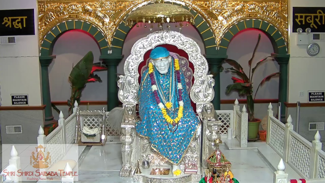 Shri Shirdi Sai Baba Temple , Flushing , New York , Live Aarti YouTube