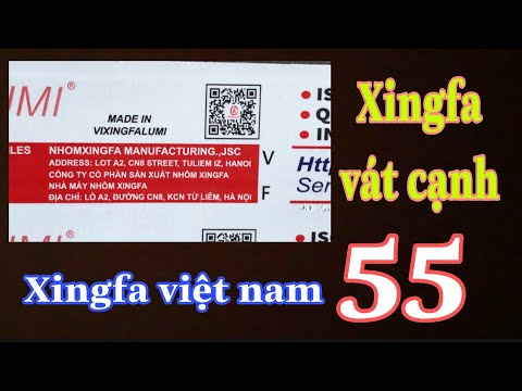 Video Nhôm XingFa Vát Cạnh Hê 55 Hệ PMA Nhôm Cực Đẹp - youtube