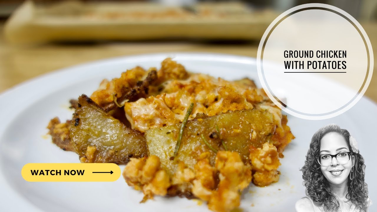 How To Make Ground Chicken With Potatoes - YouTube