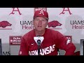 Dave van horn postgame  arkansas 7 mississippi state 5