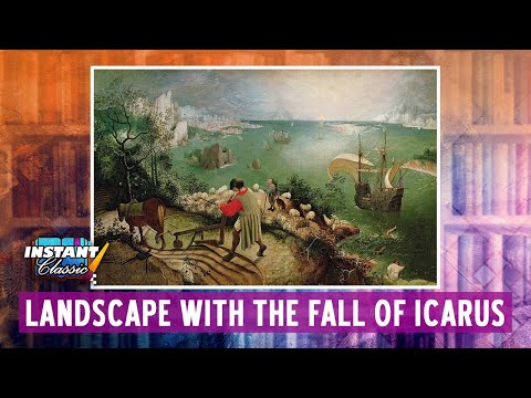 Video: Ano ang binibigyang-diin sa Landscape with the Fall of Icarus ni William Carlos Williams ngunit hindi sa Landscape with the Fall of Icarus ni Pieter Brueghel?