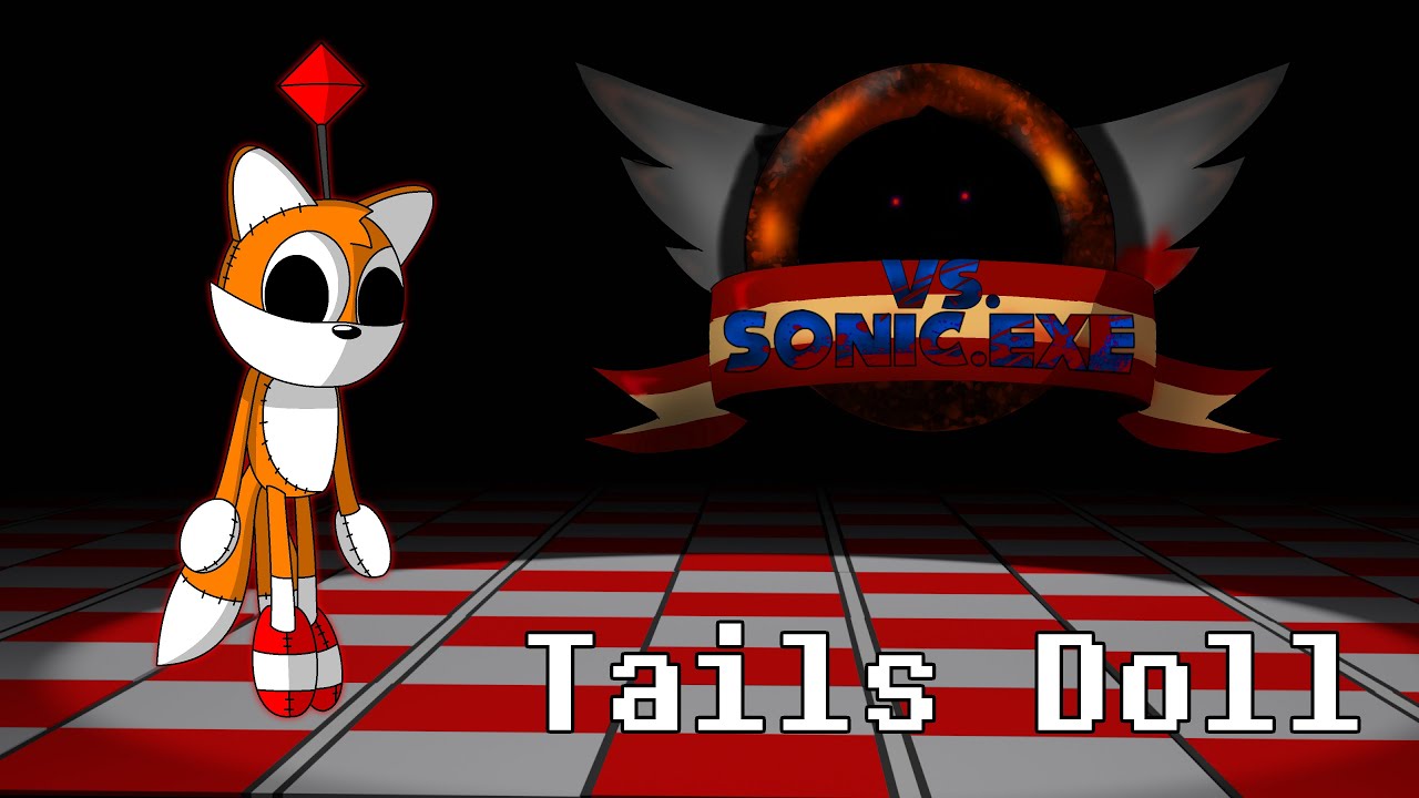 the vs Sonic.exe mod has made me always think about Tails Doll now, so I  drew the scrunkly : r/FridayNightFunkin