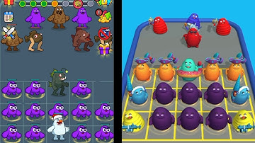 Grimace Fish Merge vs Grimace Run Merge Master  🌟 Gameplay Walkthrough