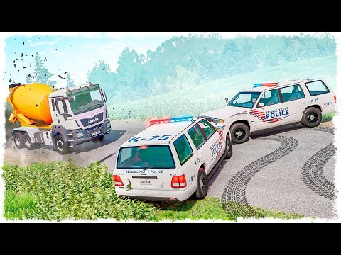 Видео: БЕТОНОМЕШАЛКУ НЕ ОСТАНОВИТЬ!!! КОШКИ vs МЫШКИ В BEAMNG!!!