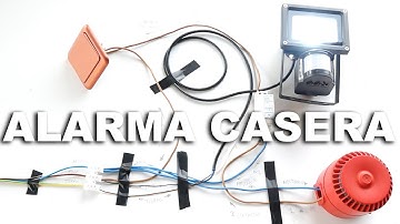 Alarma casera con sensor de movimiento y sirena
