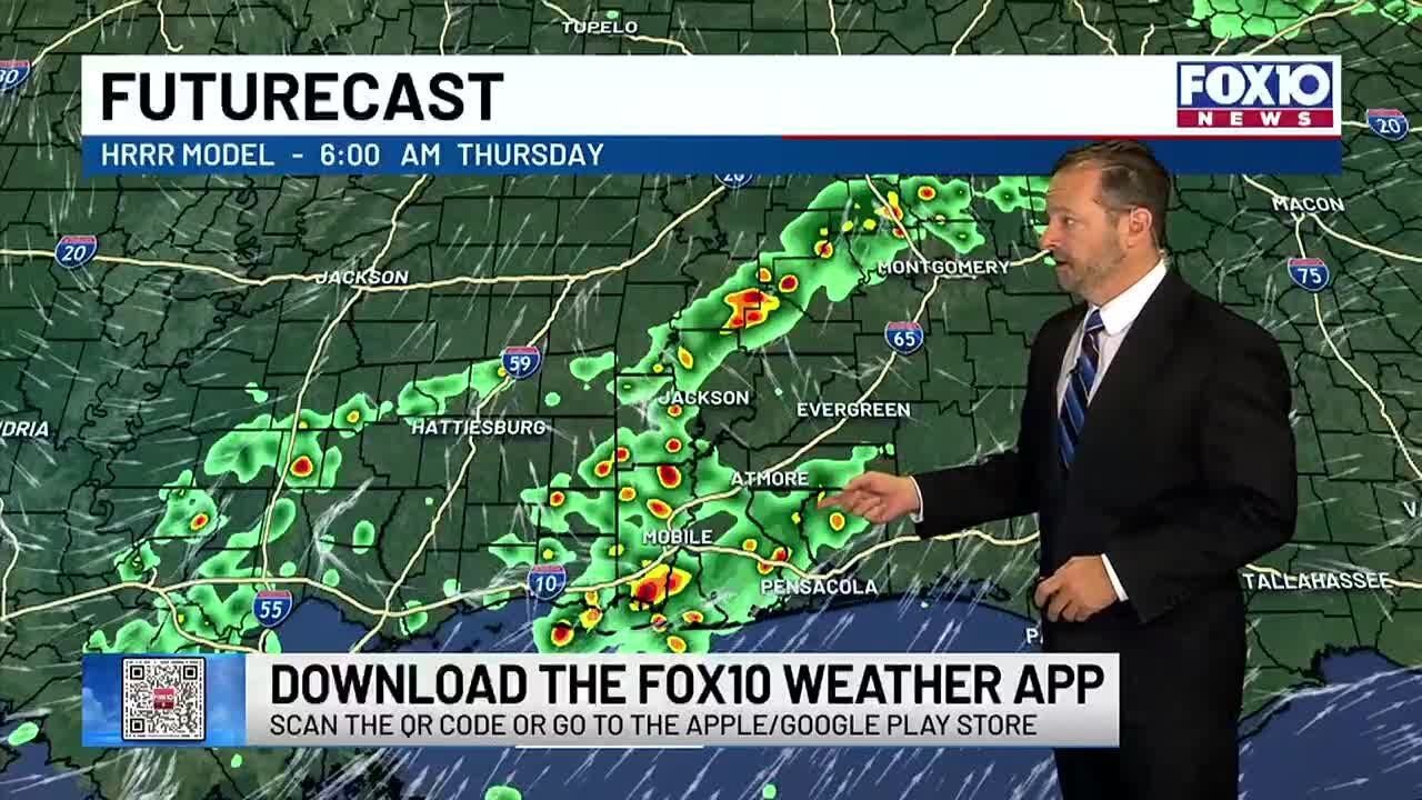 Scattered storms later this evening and Thursday morning, then drier ...