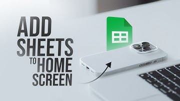 How to Add Google Sheets Shortcuts to iPhone Home Screen (tutorial)
