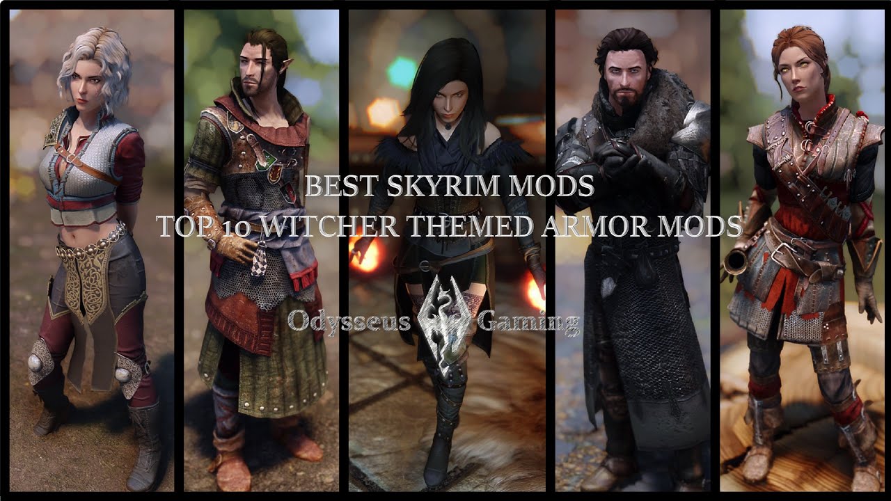 Best Skyrim Mods Top 10 Witcher Armors - YouTube