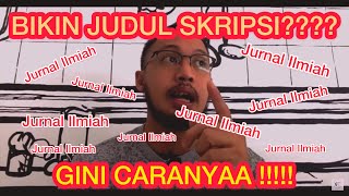 PEMBENTUKAN JUDUL TUGAS AKHIR ?????