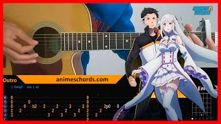 Re:ZERO -Starting Life in Another World- ED - Stay Alive | Acoustic Guitar Lesson [Tutorial + TAB]