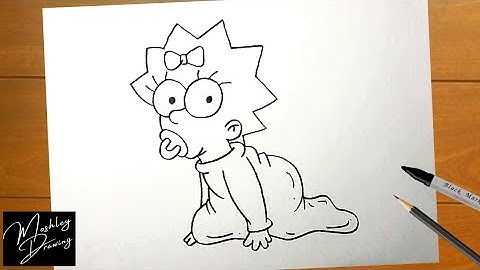 How to Draw Maggie Simpson from The Simpsons