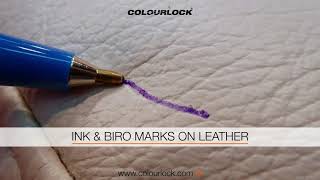 HOW TO REMOVE DYE TRANSFER & INK & BIRO MARKS ON LEATHER | COLOURLOCK
