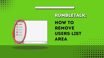 How to remove the user list area in a group chat?