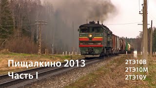 Пищалкино 2013. 2ТЭ10В, 2ТЭ10М, 2ТЭ10У (РЖД)