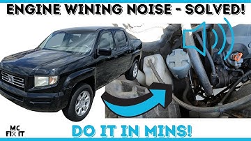 Engine Whining Noise Problem - Solved!