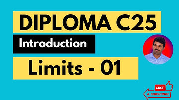 01 || Introduction to Limits | Karnataka Diploma C25 Maths | Simple Explanation for Beginners