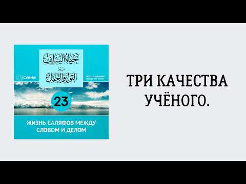 23. Жизнь саляфов между словом и делом // Сирадж Абу Тальха