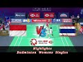 Spektakuler 🔴 Supanida Katethong (THA) vs (INA) Ester Nurumi Tri Wardoyo Highlights Badminton