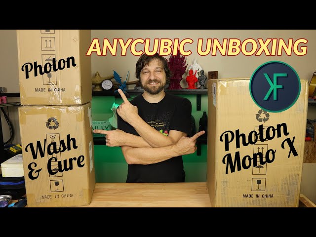 ANYCUBIC Photon Mono X, Photon, Wash & Cure Unboxing 