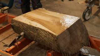 #slaburday saturday - Milling figured maple on the Wood-Mizer LT15 Wide Electric - No Music