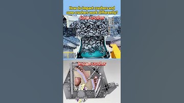 How do impact crushers and cone crushers work differently?#impactcrusher #conecrusher #stonecrusher